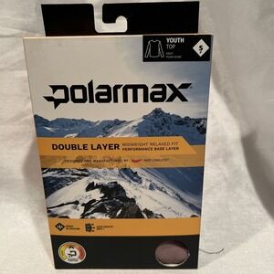 Polarmax Girls Youth Double Layer Crewneck Small Elderberry S - Hot Chillys